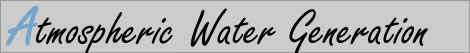 Atmospheric Water Generation